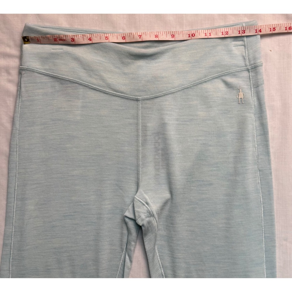 Smartwool Classic Thermal Merino Base Layer Bottoms Bleached Aqua Heather - Picture 11 of 15
